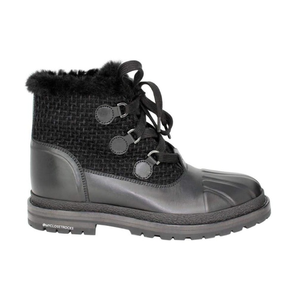 CHANEL Shoes - SOLD Chanel Black Tweed Winter Boots